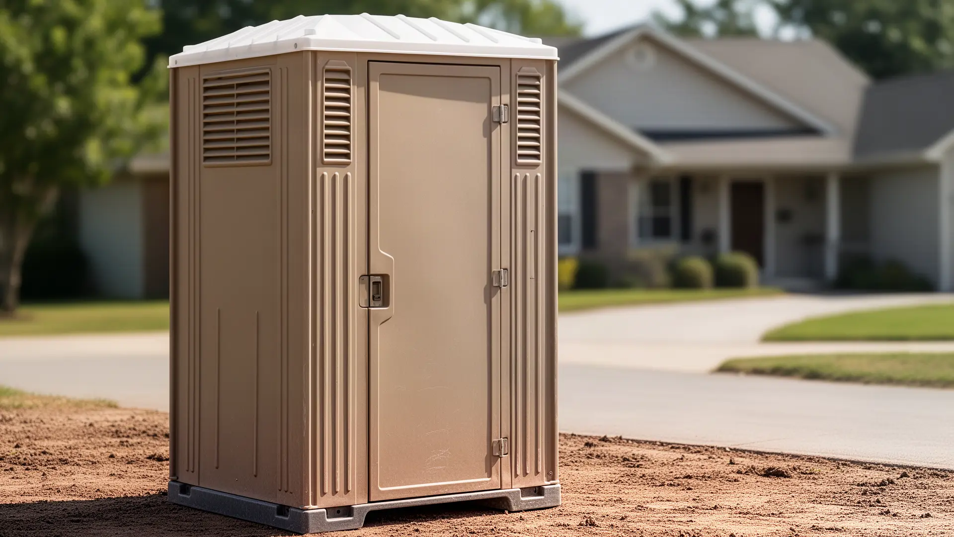 Clean porta potty unit from Jackson Brothers Portable Toilet Rental in Dallas, TX